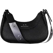 Armani Exchange Sac à bandoulière 'HOBO' noir / argent