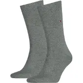 Tommy Hilfiger Chaussettes Classique Lot de 2 Gris