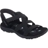 SKECHERS Slip-Ins: Reggae Slim Sandalen Plat - Zwart - Maat 39