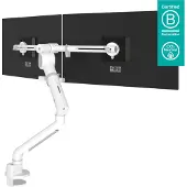 Dataflex Viewgo pro Support de moniteur HD pour 2 moniteurs (48.840), blanc (Tables, 5.50 kg), Support de moniteur, Blanc