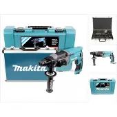 Makita HR 2470 780 W SDS-Plus 24 mm marteau perforateur en coffret + D-42444 SDS-Plus set de forets-burins 17 pces en coffret alu