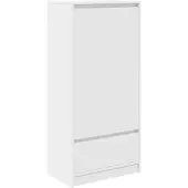 vidaXL Armoire avec tiroir blanc 55,5x34x119,5 cm Bois composite