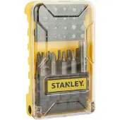 Stanley Jeu de 30 embouts de vissage de 50 et 25 mm + porte-aimant (Clé Allen, Cruciforme Phillips PH, Cruciforme Pozidriv PZ, Fente de vis)