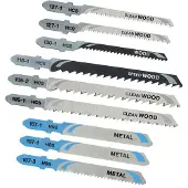 Stanley SET MIXTE DE LAME DE SCIE SAUTEUSE HCS (5 pcs) + HSS (5 pcs) - cassette