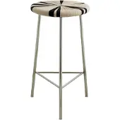 Nordal Tabouret haut Morice noir/ivoire