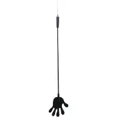 Rimba - Cravache en silicone en forme de main - 40 cm (noir)