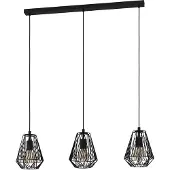 Eglo Lampe suspendue table à manger Roccamena 1 Lampe à fil à 3 lumières