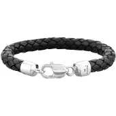 KUZZOI Bracelet noir / argent