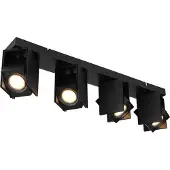 Globo Lighting Projecteur métal noir mat, 4x GU10