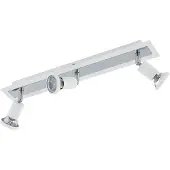 Eglo 94961 Sarria Lampe poutre 3 flammes blanc chrome