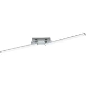 Eglo Suspension LED PARMA blanc argenté 37 W, blanc neutre 4500 lm, métal, dimensions : 150 x 50 x 50 cm, IP20, RL