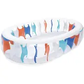 Bestway Inflatable Family Pool 54066 - Parois latérales très épaisses - 6+