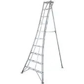 Niwaki Echelle de jardin aluminium à 3 montants (231x148x303 cm) aluminium