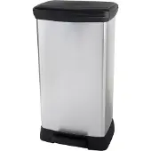 Curver Odpadkový koš Deco Bin Duo 23 l + 23 l stříbrný