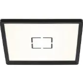Briloner Plafonnier LED LEUCHTEN FREE, 18 W, 2400 lm, IP20, noir, plastique, 29,3 x 29,3 x 2,8 cm