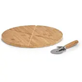 Zeller Planche à pizza, Ø 32 cm, bambou,