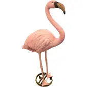 Ubbink Décoration de jardin Flamingo plastique