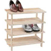 Kesper Range Chaussures - Bois - 4 Niveaux