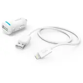 Hama Kit de chargement de voiture Lightning Blanc