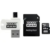 Goodram ALL IN ONE M1A4 - Lecteur de carte USB/Micro USB + carte micro SD de 64 Go