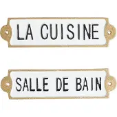 Beliani Décoration Murale Isere Blanc 6 Cm