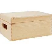 Zeller Present Zeller 13152 Boite multi-usage en bois de conifère avec couvercle, 40 x 30 x 24 cm?