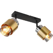 Globo Lighting Projecteur métal noir mat, 2x E27