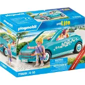 Playmobil 71809 Voiture convertible et filles avec perche à selfie. Ma vie. 30 pièces. À partir de 4 ans.
