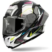 Airoh GP 800 Must, casque intégral ,Mat Noir/Blanc/Bleu/Fuchsia/Jaune ,M