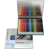 Van Gogh Set de crayons de couleur aquarellables avec 24 couleurs