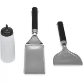 Weber Ensemble de 3 ustensiles pour plancha 6777 Noir et Gris