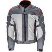 Acerbis Veste Dual Road Polyester Route approuvé Rubis Gris/Rouge Taille L