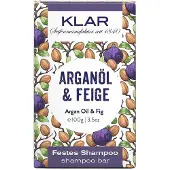 Klar Seifen festes Shampoo Arganöl & Feige 100g (für trockenes Haar)