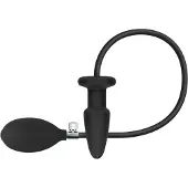 EasyToys - plug anal gonflable - silicone noir