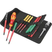 Wera 05006608001 Ensemble De 16 Lames Interchangeables Isolées VDE Slim Line Dans Un Étui