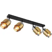 Globo Lighting Projecteur métal noir mat, 4x E27