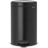 Brabantia NewIcon Poubelle à Pédale 12 Litres Matt Black