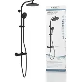 Schutte Ensemble de douche MADURA FRESH Noir mat