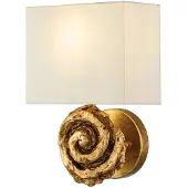ELSTEAD Applique décorative Swirl à paillettes dorées, 1xE27x60W, résine, dimensions : 31,8 x 22,9 x 15,2 cm, IP20,