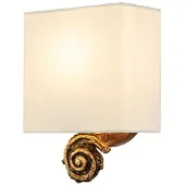 Flambeau Applique décorative Swirl à paillettes dorées, 1xE27x60W, tissu, dimensions : 25,4 x 17,8 x 10,2 cm, IP20,
