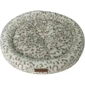 Animal Boulevard Cozy Snowleopard panier rond blanc/marron