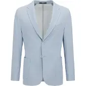 Boggi Milano Veste de costume bleu clair / blanc cassé