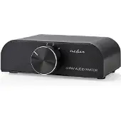 Nedis Commutateur audio analogique | 4 port(s) | Entrée de connexion : 1x 3.5 mm Entrée audio / 3x (2x RCA femelle) | Sortie de connexion : 1x (2x RCA femelle) | Manuel d'instruction | Métal | Anthracite