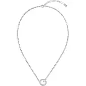 BOSS Collier chaîne avec maillon logoté et anneau à strass