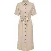 ONLY Robe-chemise 'ONLCaro' beige foncé