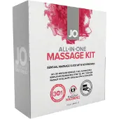 System Jo ALL IN ONE MASSAGE kit d’accessoires de massage white 3 pcs