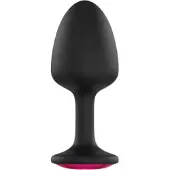 Dorcel Plug anal Geisha Ruby M - plug anal noir avec pierre rose