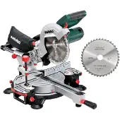 Metabo Set Scie à onglets KGS 216 M avec 2ème lame de scie en métal dur ; Carton