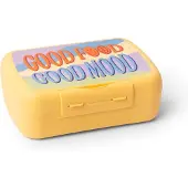 Amuse Flower Power Lunchbox mit Fach, Lunch box, Jaune