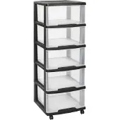 Curver Tour de rangement ESSENTIALS 5 Tiroirs 38.9 x 37.1 x 105.0 cm